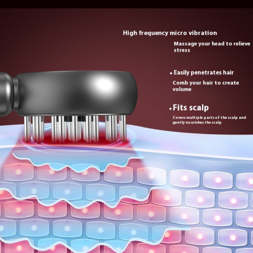 GlowVibe Scalp Massage Comb                   (★★★★★ (4.89/5) – 261 Verified Reviews)