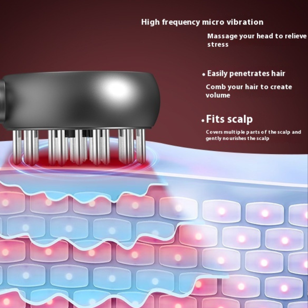 GlowVibe Scalp Massage Comb                   (★★★★★ (4.89/5) – 261 Verified Reviews)