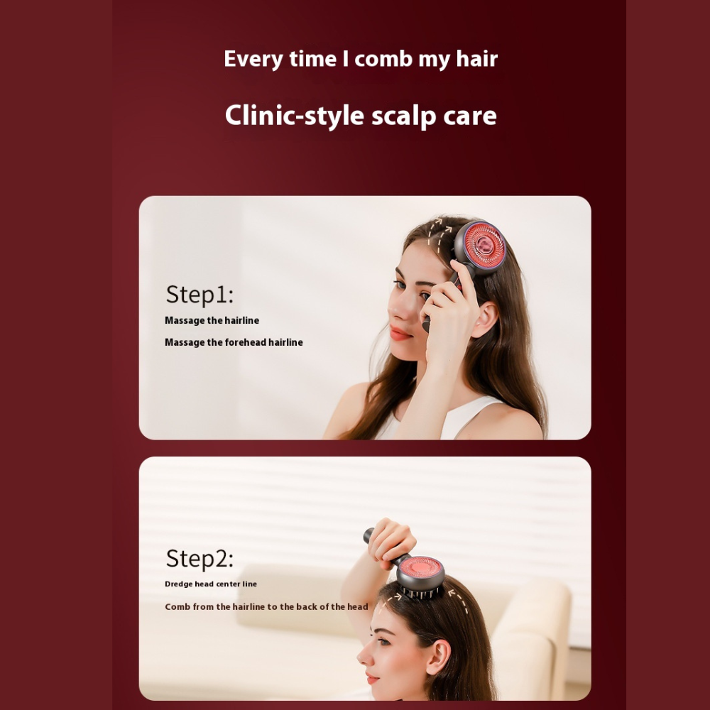 GlowVibe Scalp Massage Comb                   (★★★★★ (4.89/5) – 261 Verified Reviews)