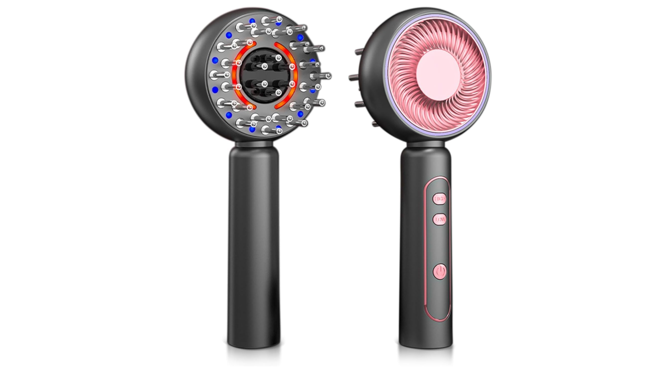 GlowVibe Scalp Massage Comb                   (★★★★★ (4.89/5) – 261 Verified Reviews)